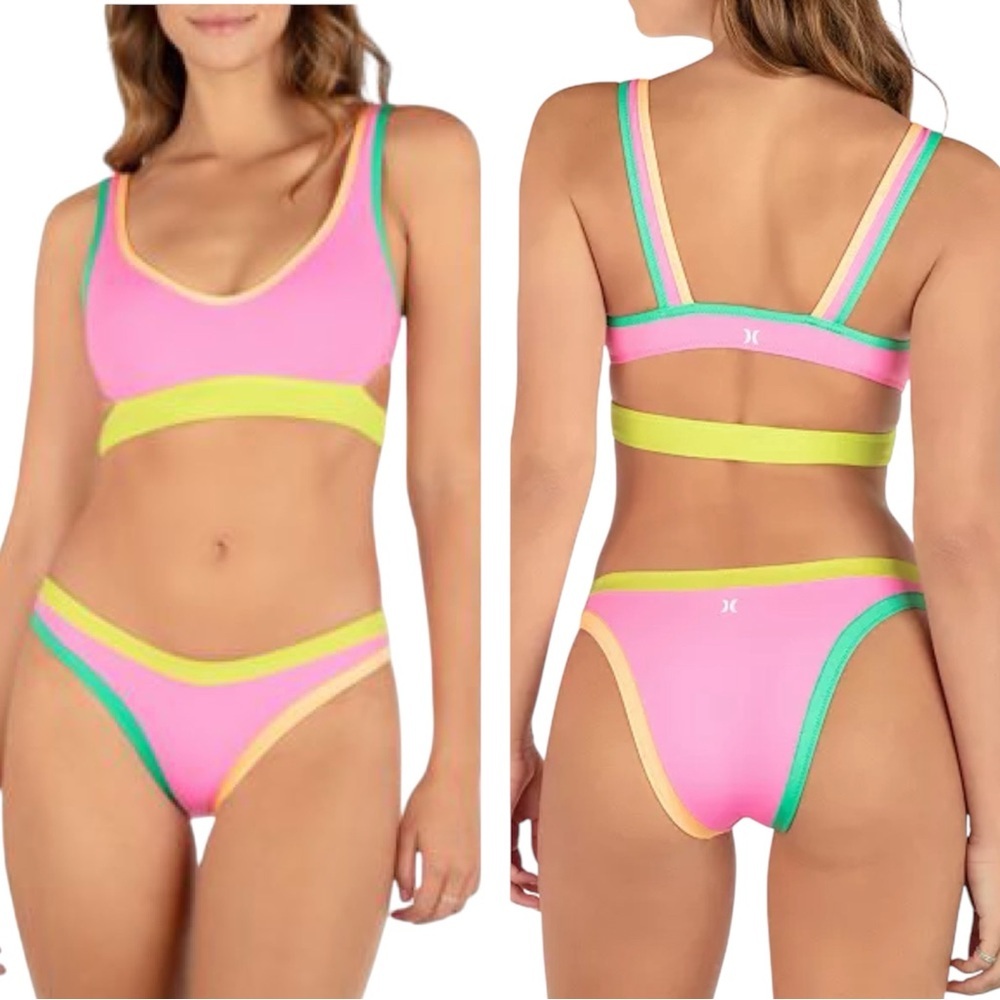 Hurley Juniors' Around The Block Bikini Set Size Small